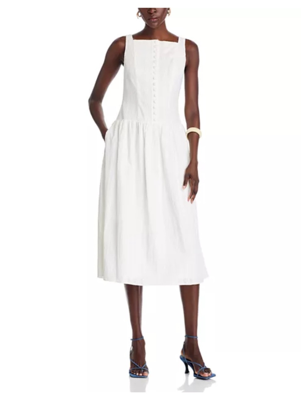 Wayf Eve eyelet midi dress